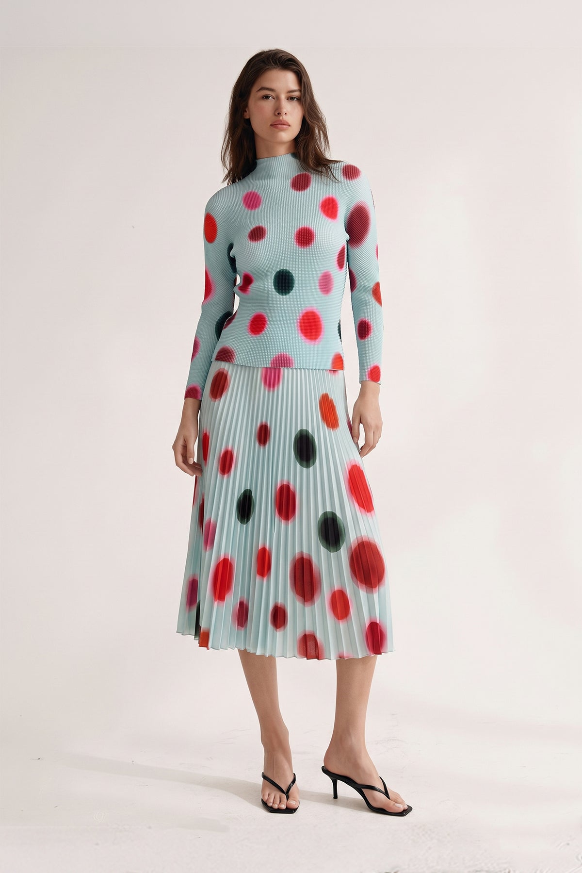 Dream Dot 3D Honeycomb Texture Fitted Top