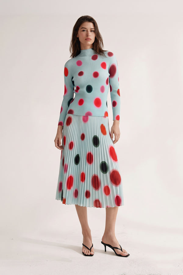 Dream Dot 3D Honeycomb Texture Fitted Top