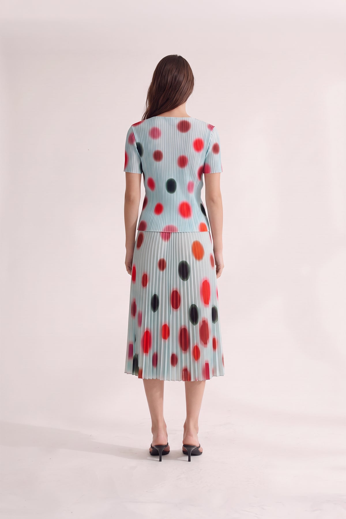 Dream Dot Pleated Skirt