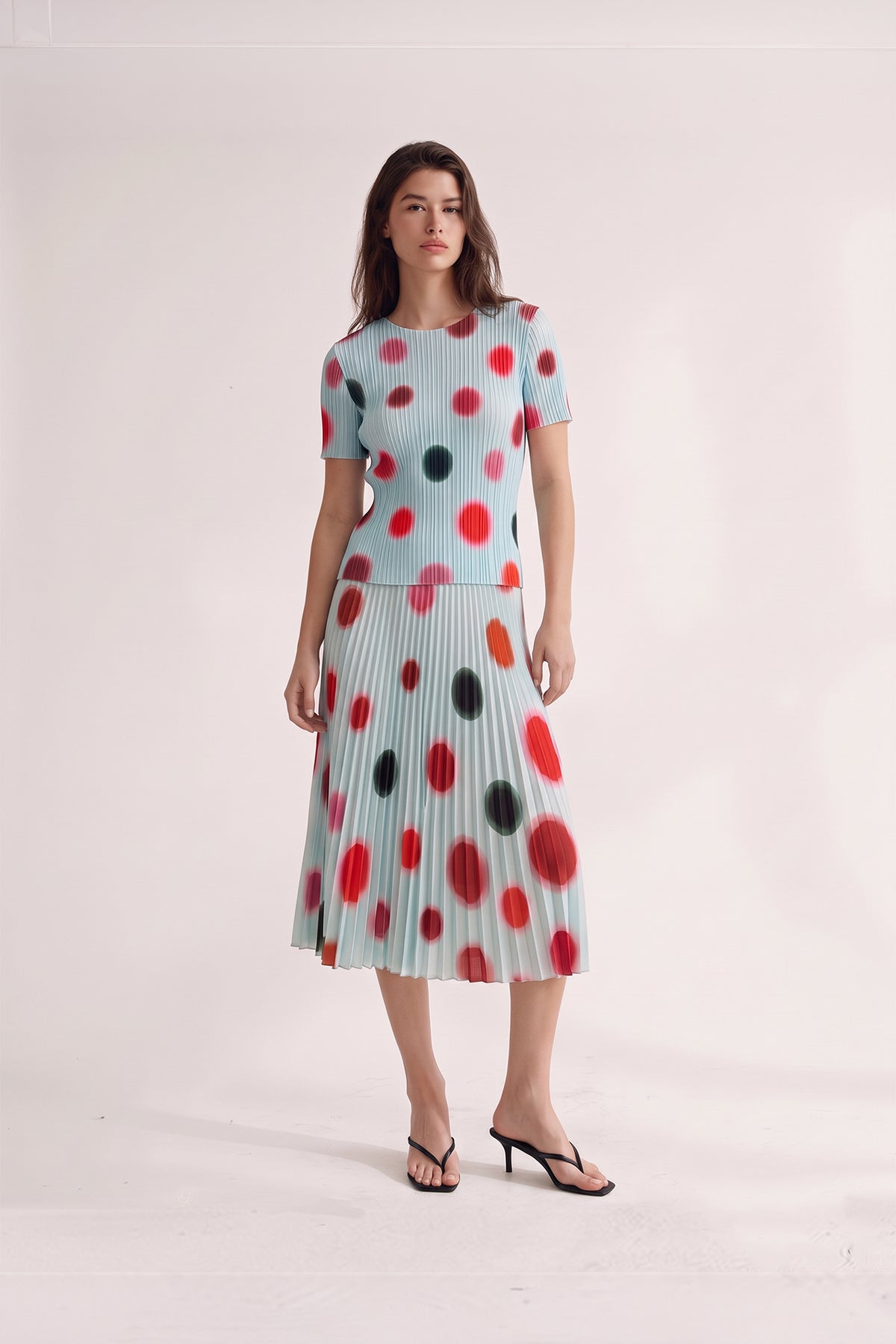 Dream Dot 3D Honeycomb Texture Fitted Top