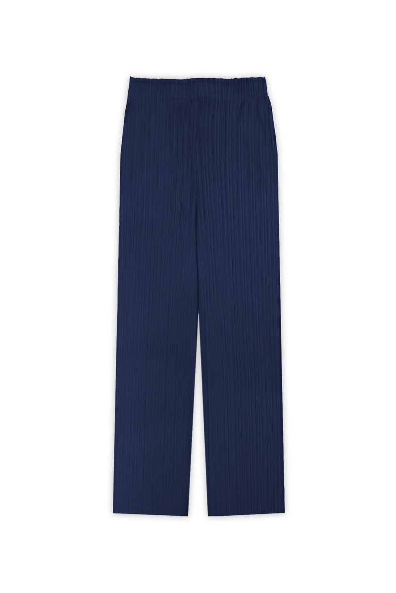 Rachel Plissé Satin Pull-on Pant