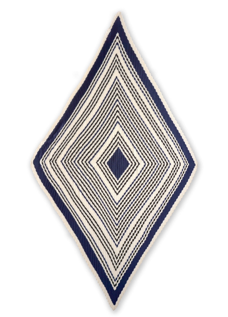 Lydia Graphic Line Plissé Petit Scarf