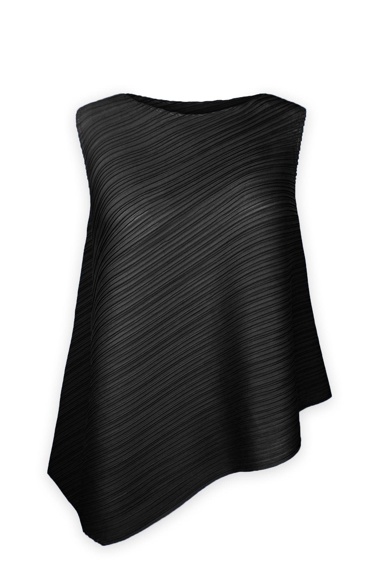 Sera Diagonal Plissé Tank – Wild Cosmos
