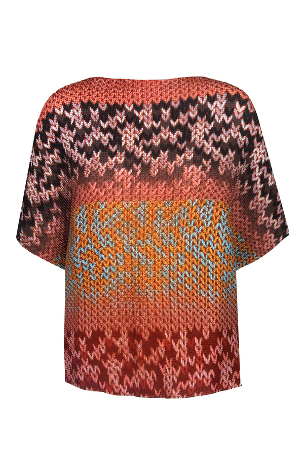 Sienna Bohemian 3D Honeycomb Texture Loose Top