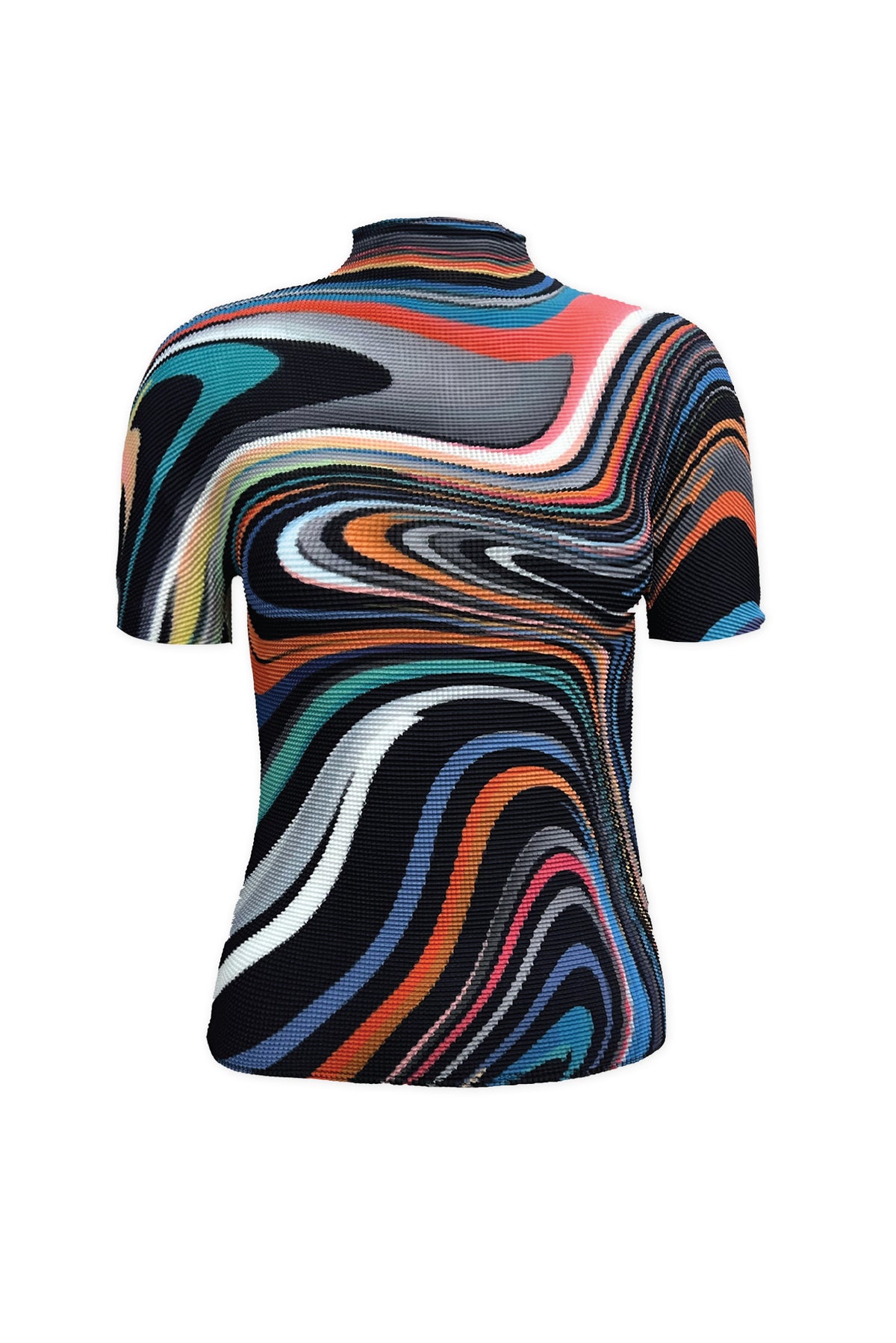 Emily Oil Paint 3D Honeycomb Fitted Texture Top