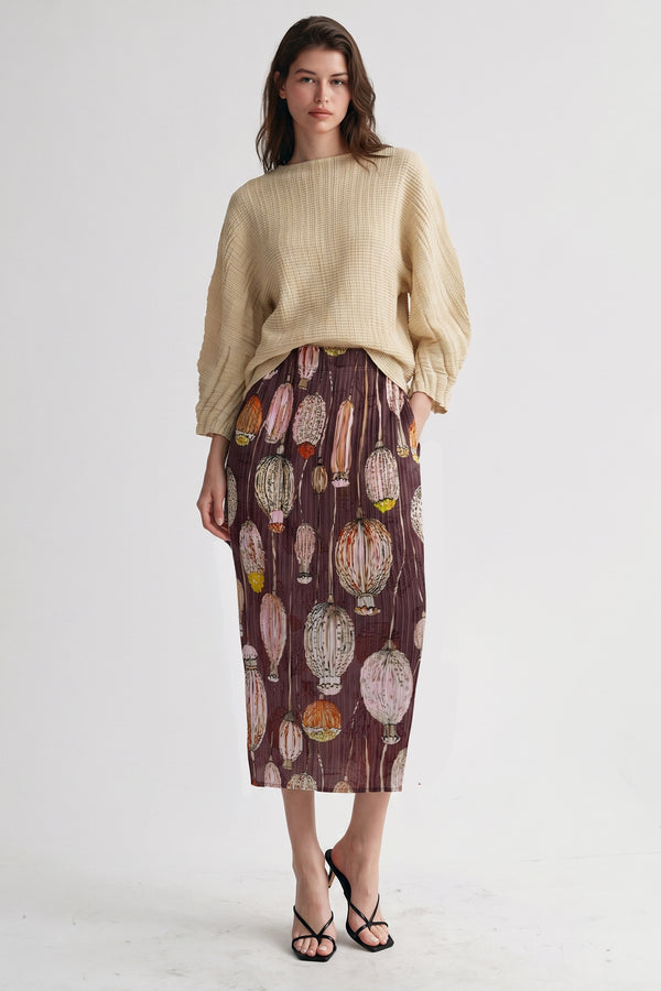 Charlotte Sculpted Dolman Pleated Top