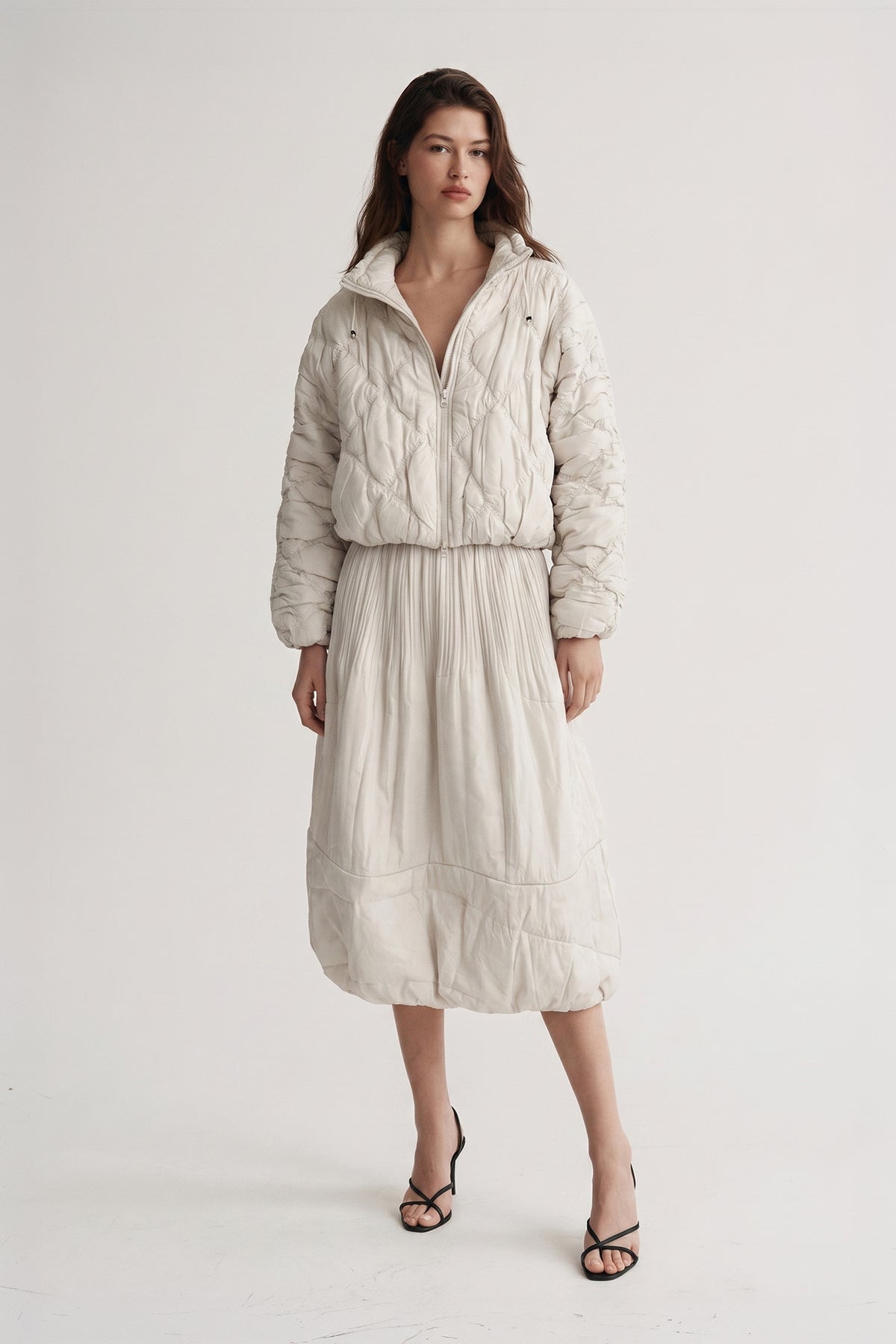 Cloudia Puff Quilted Skirt