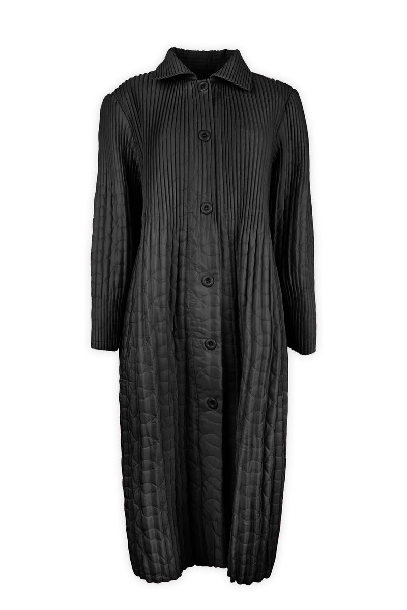 Celeste Petals Plissé Quilted Jacket