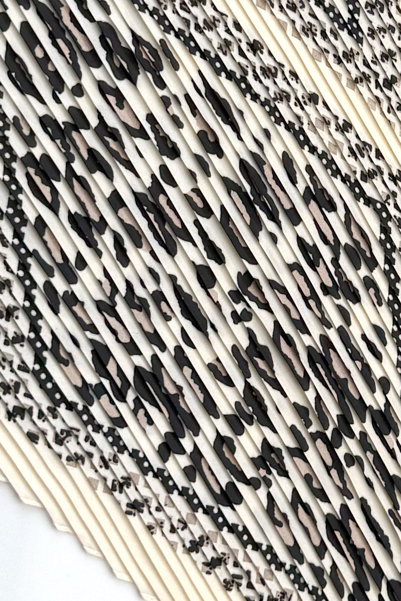 Jan Leopard Plissé Petit Scarf