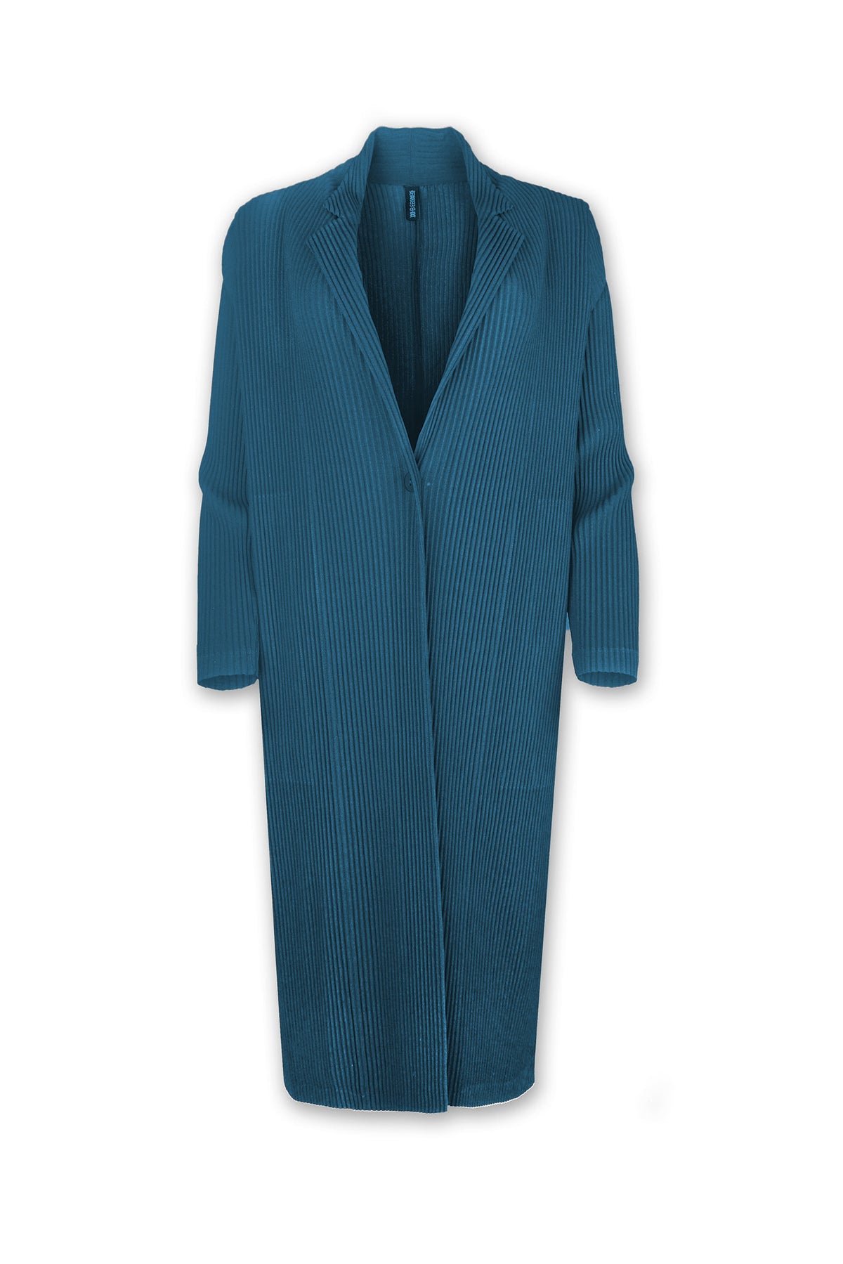 Ella Double Knit Plissé Blazer Trench