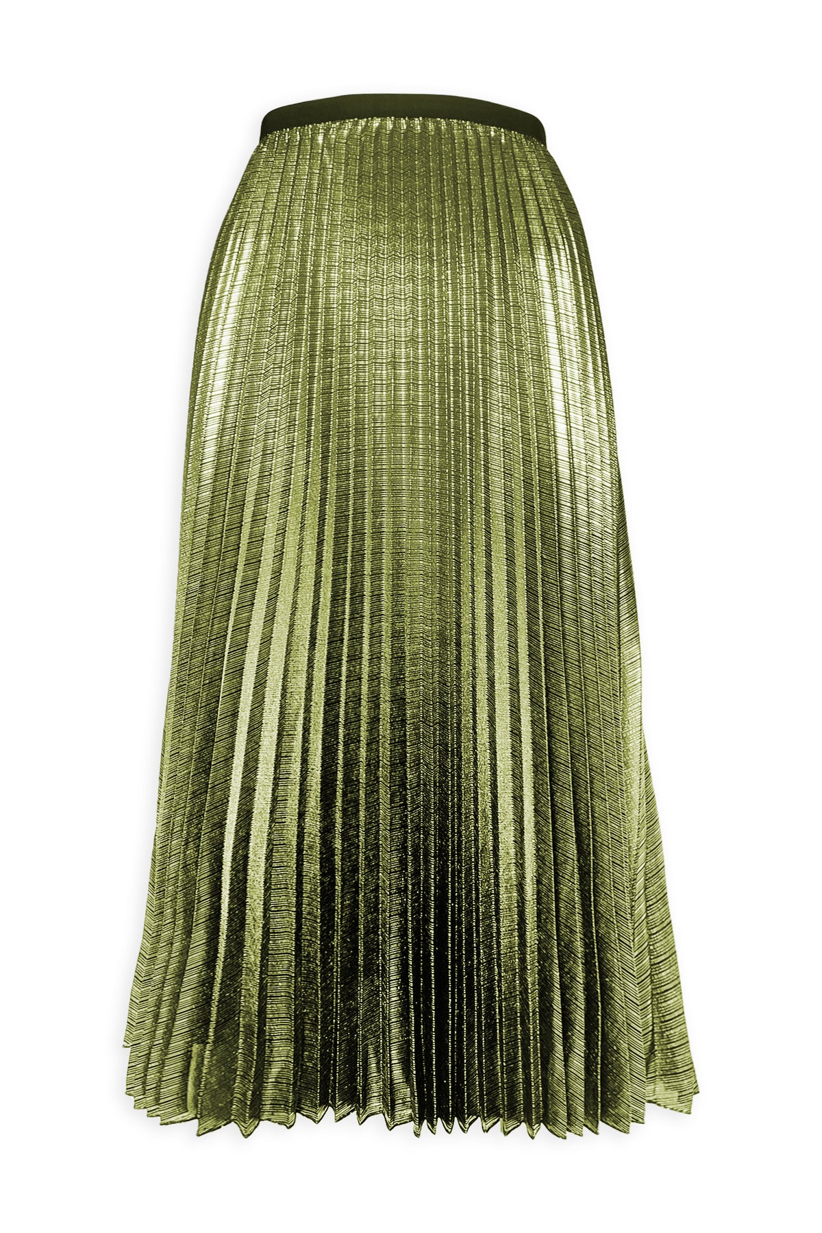 Esther Metallic Accordion Pleated Skirt