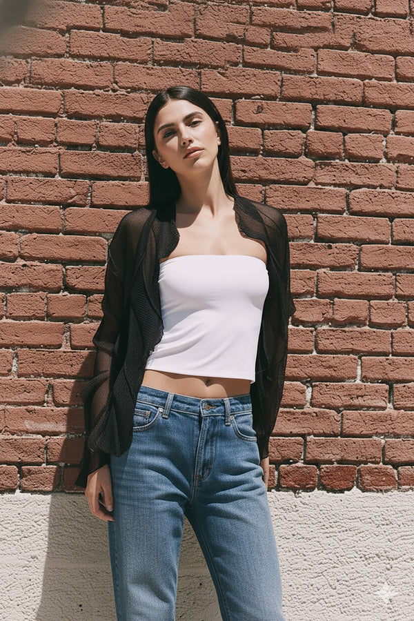 Karis Prismatic Pleats Bolero