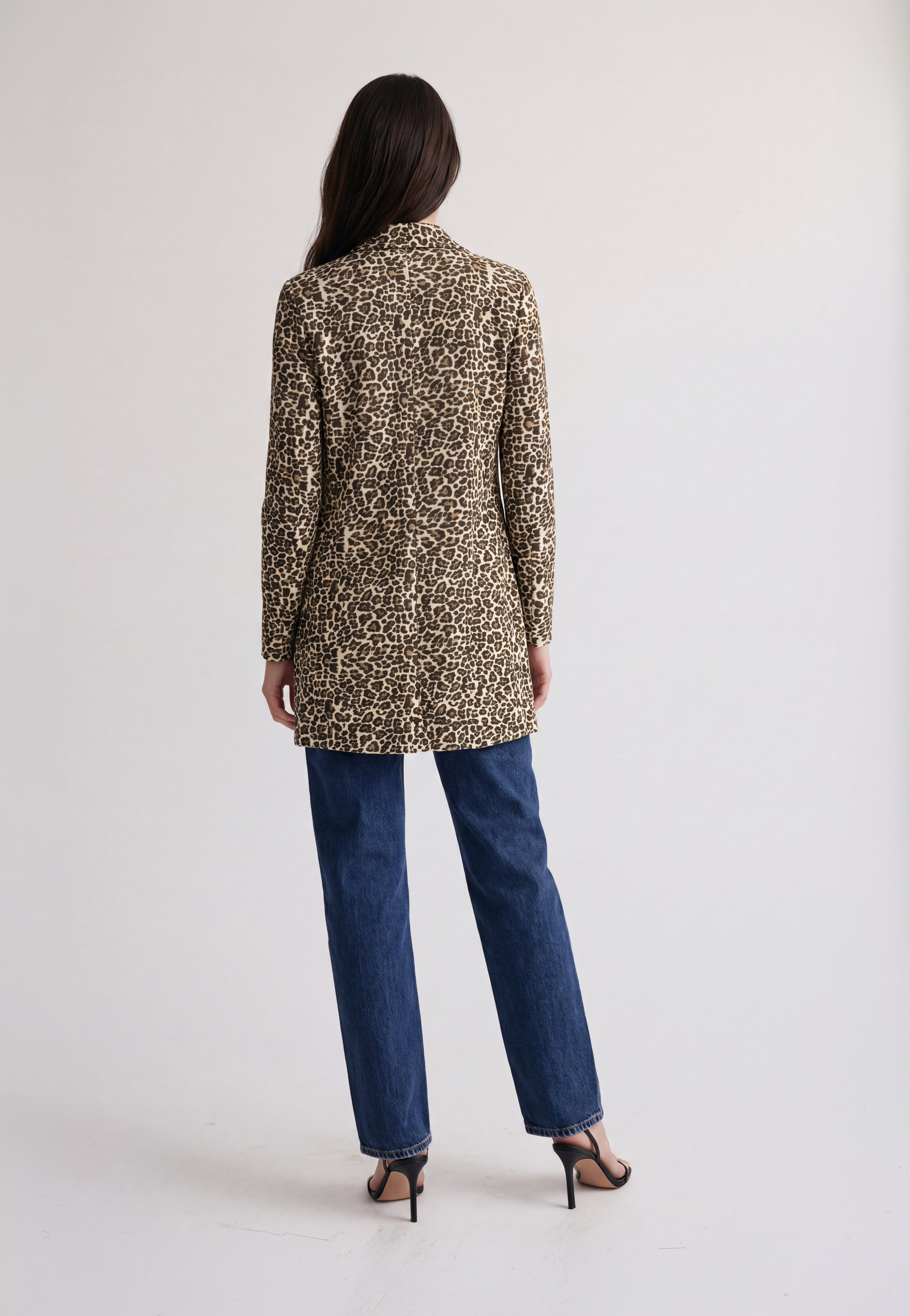 Ria Leopard Printed Plissé Satin Coat - Olive Mix – WILD COSMOS