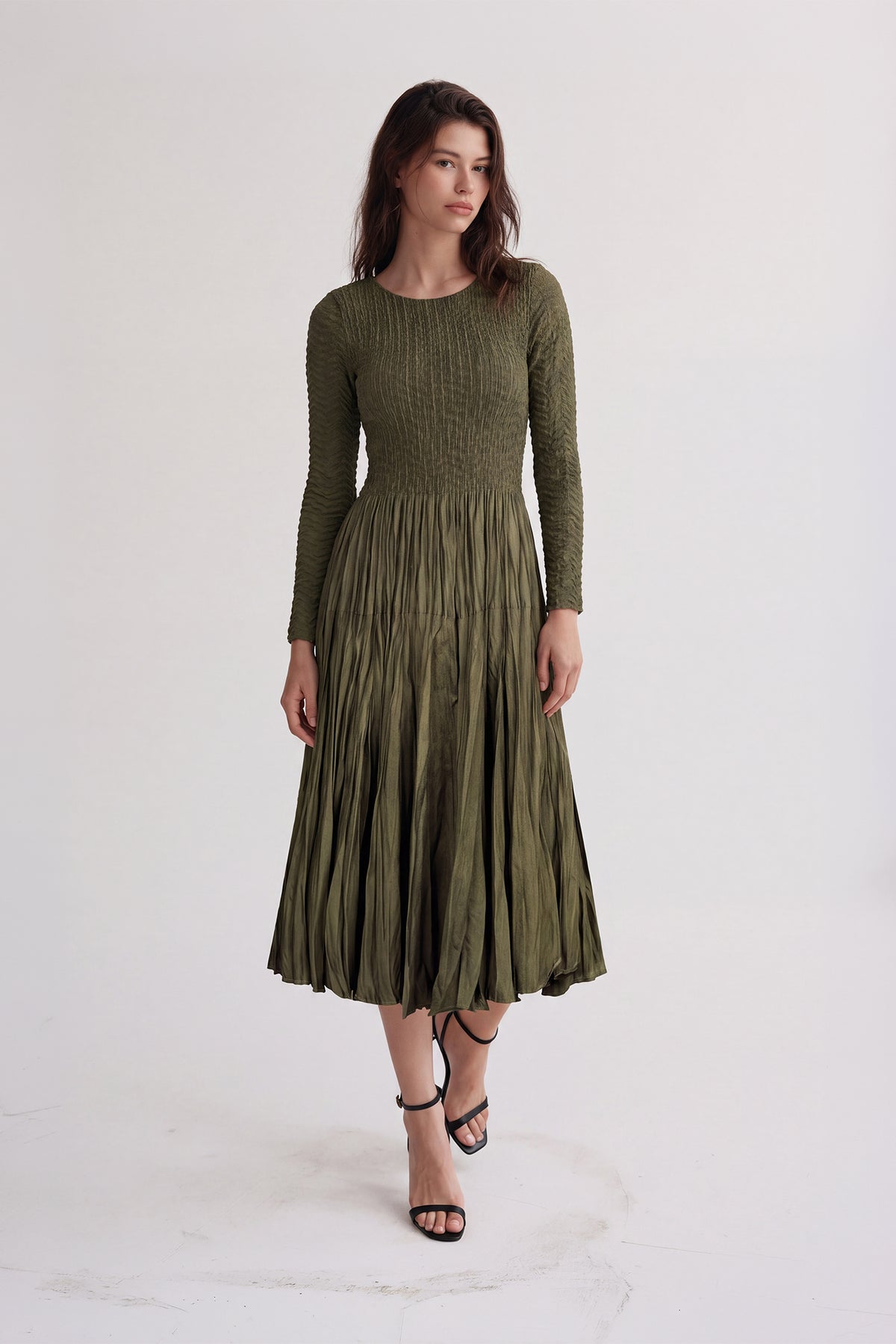 Lizzy Smock Long Sleeve Dress