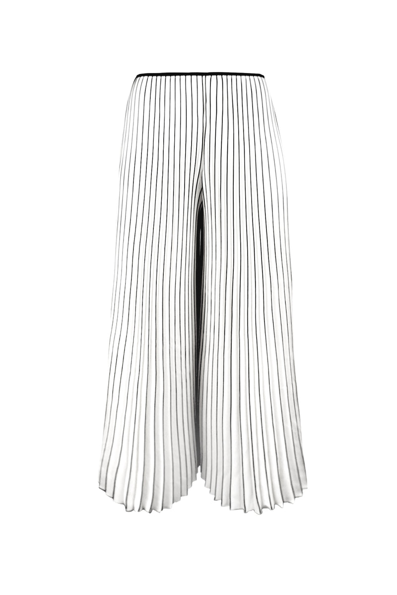 Leah Matte Plissé Palazzo Pant