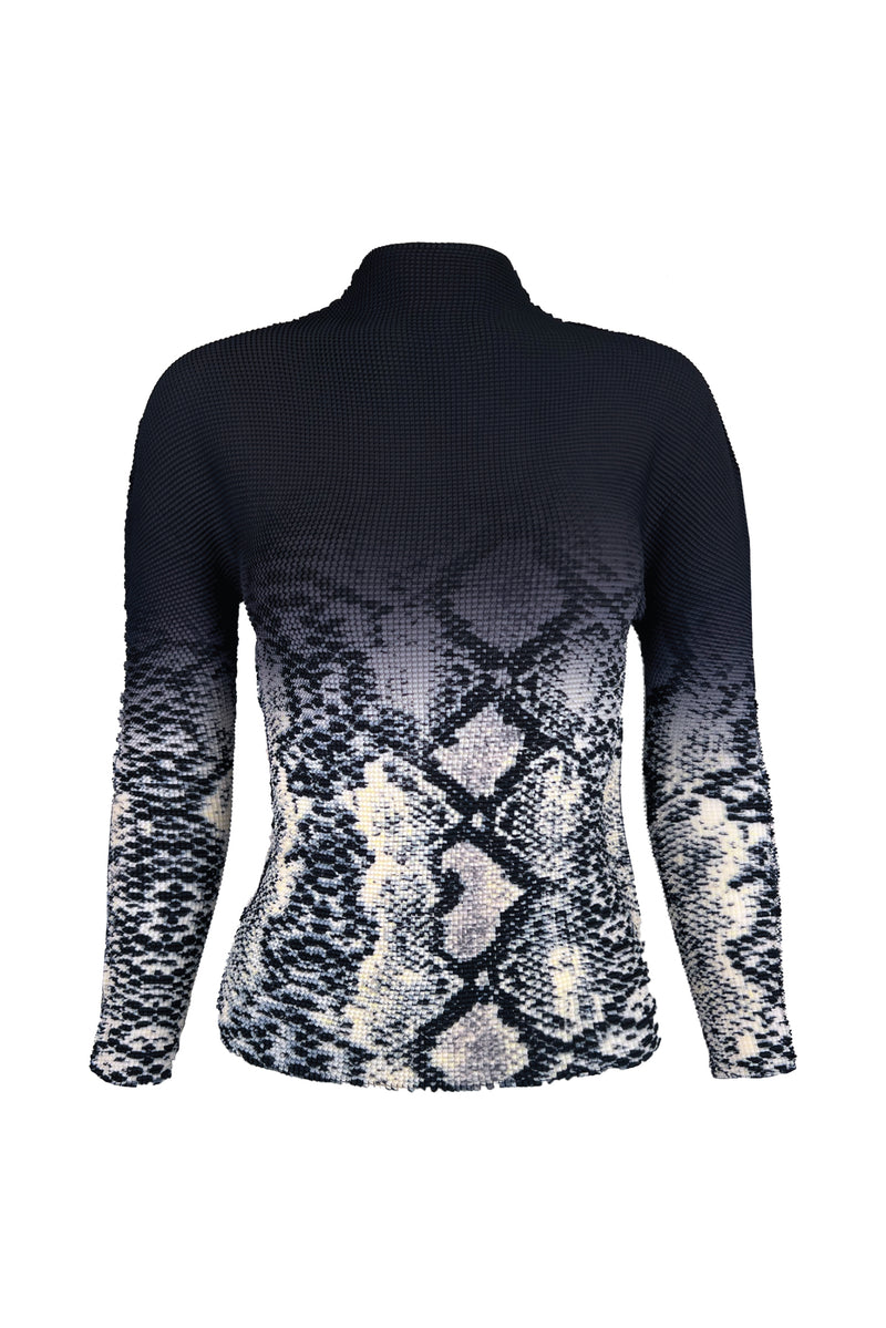 Akira Snakeskin Ombre 3D Honeycomb Texture Top