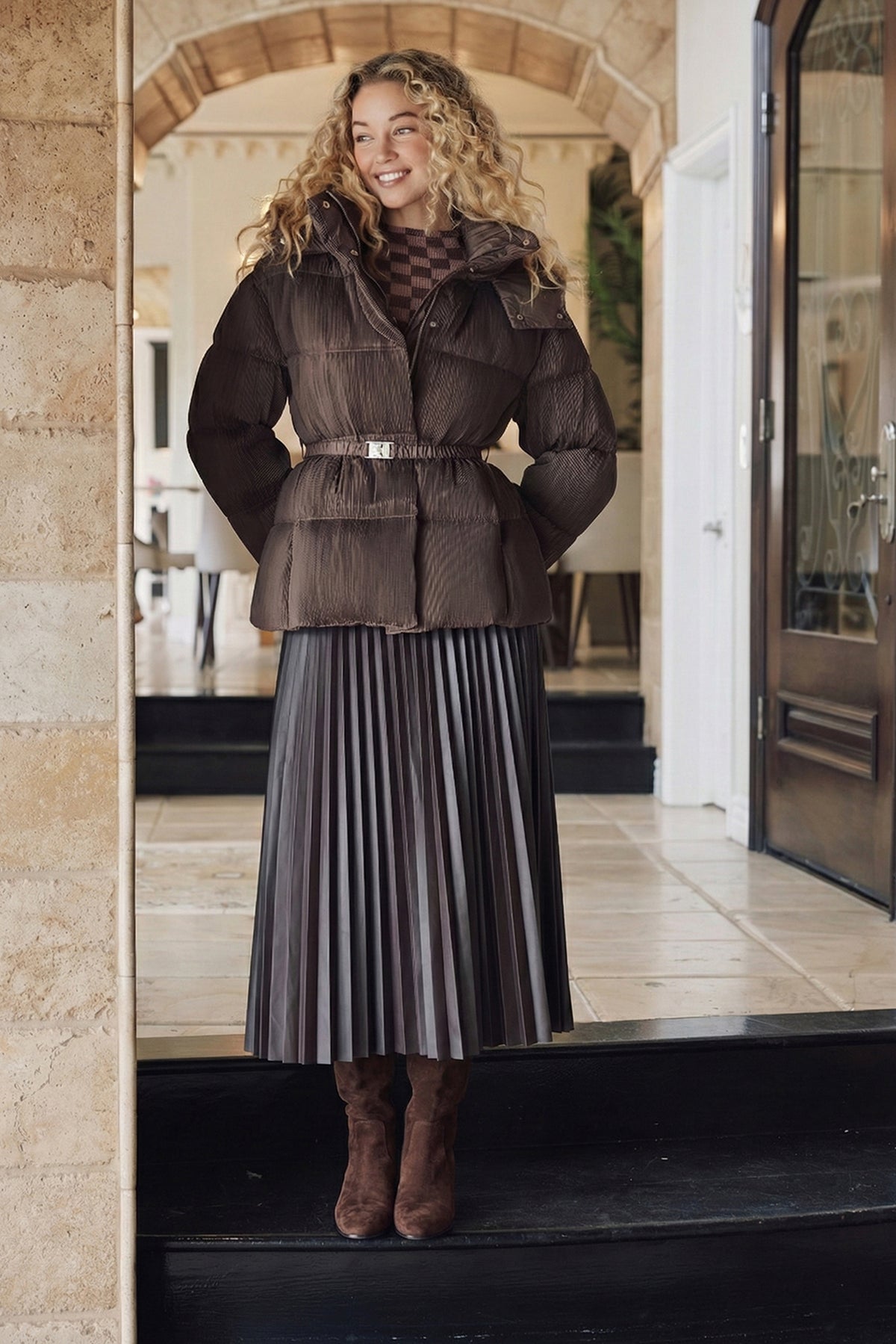 Emily Down Goose Plissé Puff Jacket