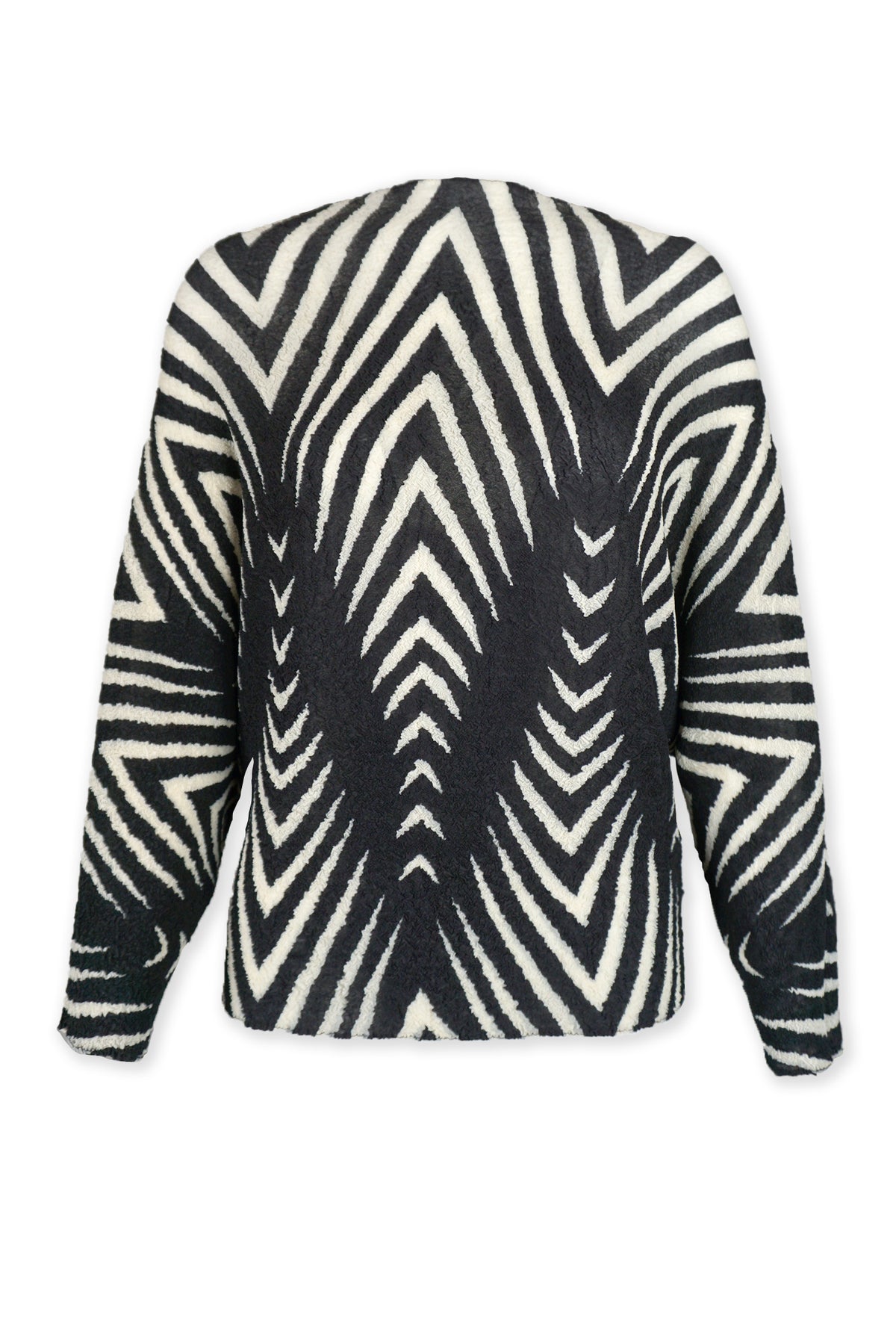 Lisa Chevron Print Crushed Texture Top