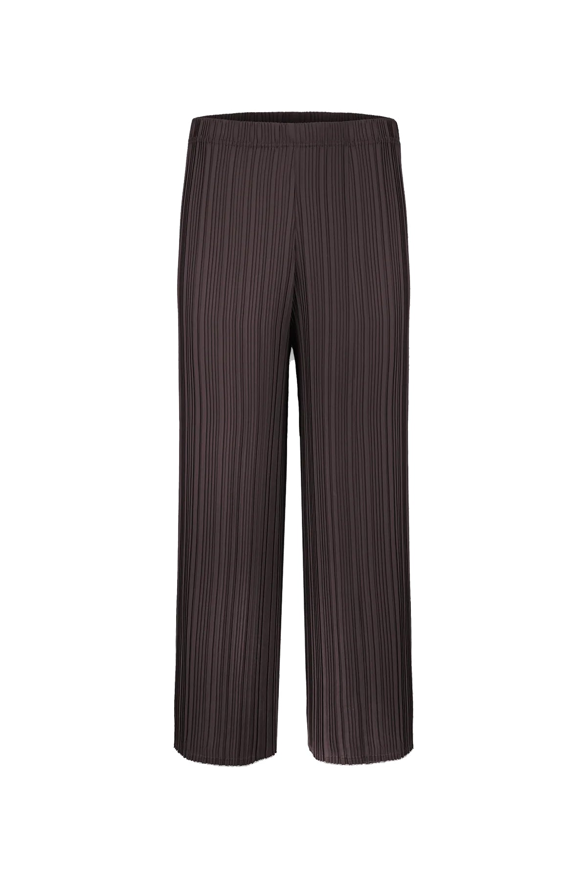 Zoe Soft Matte Plissé Wide-Leg Pant