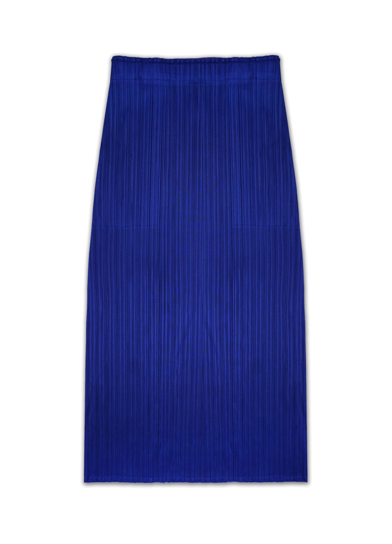 Sophia Plissé Satin Column Skirt