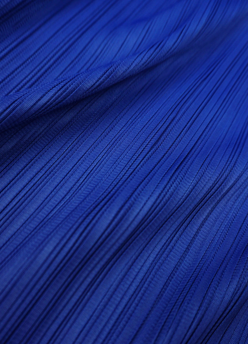 Sophia Plissé Satin Column Skirt