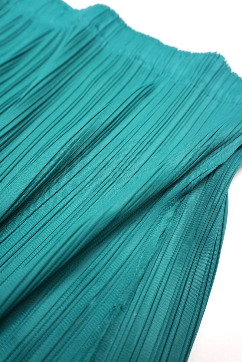 Sophia Plissé Satin Column Skirt